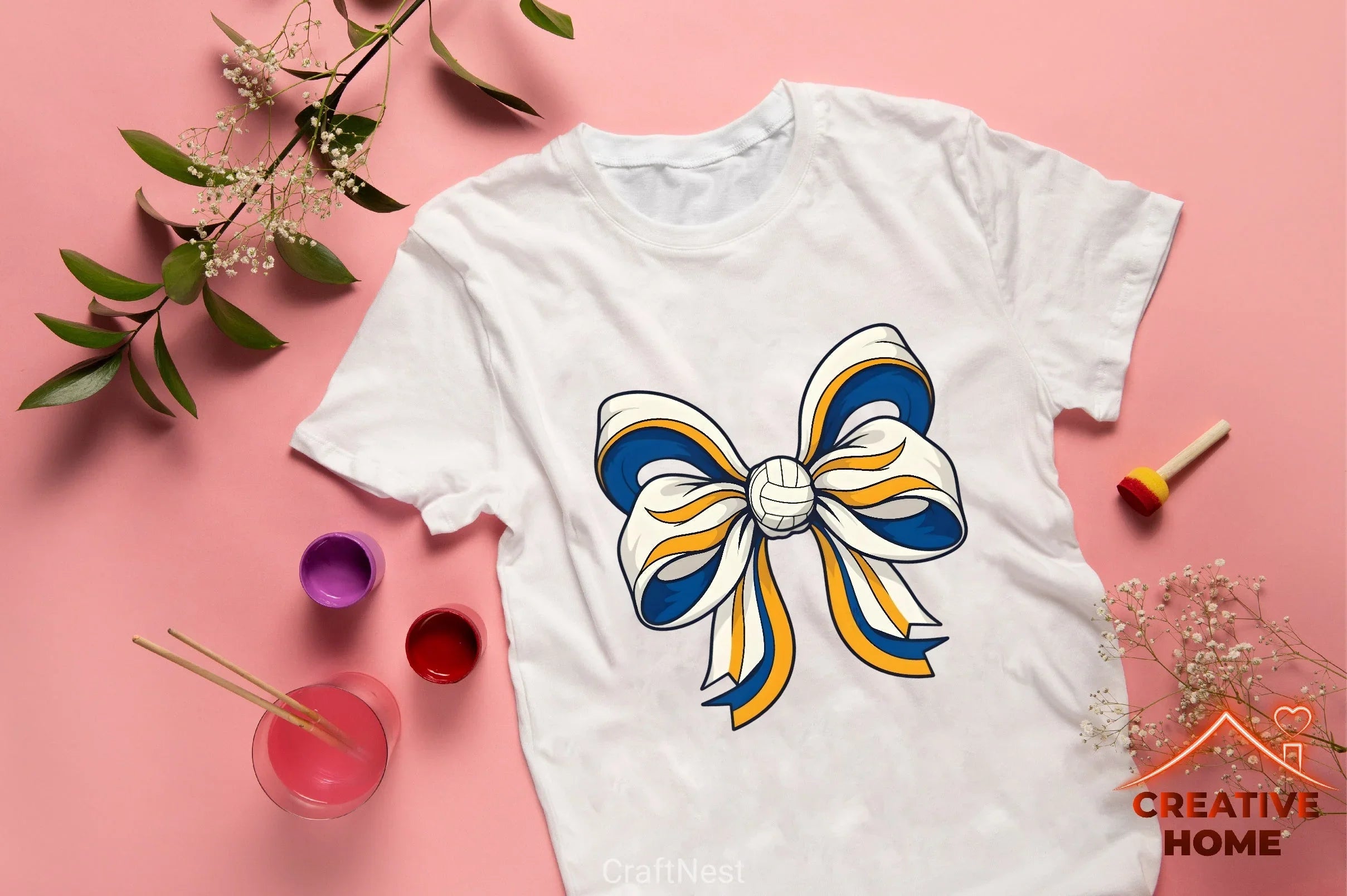 Volleyball Bow Clipart Bundle - CraftNest - Digital Crafting and Art