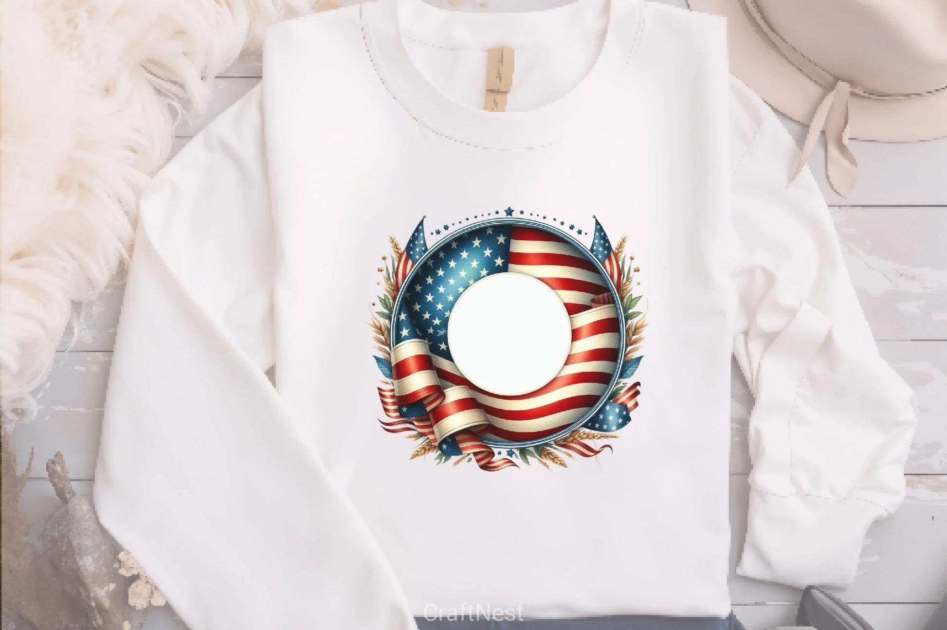 Memorial Day Stripes Frame Clipart Bundle - CraftNest - Digital Crafting and Art