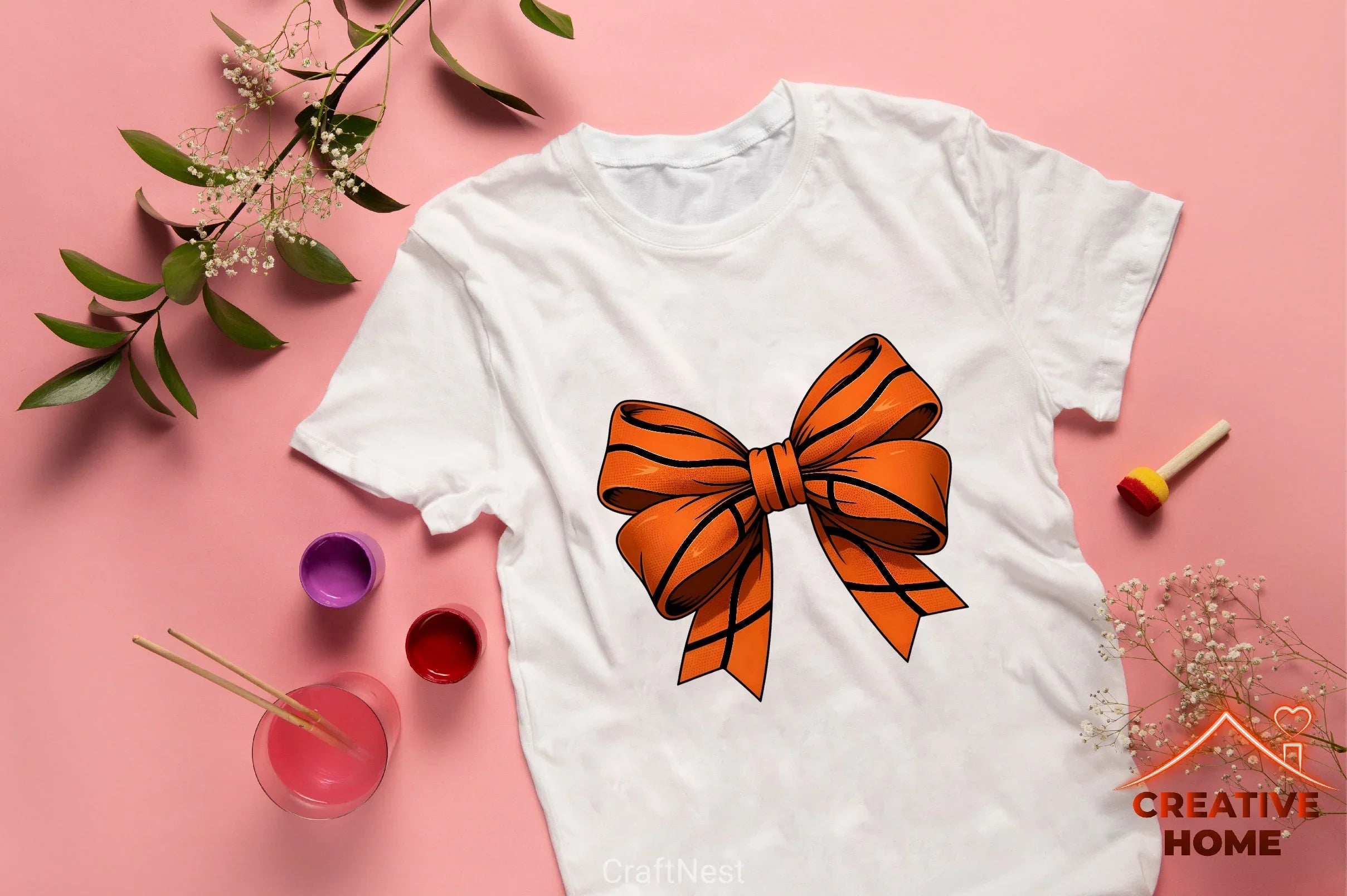 Basketball Bow Clipart Bundle - CraftNest - Digital Crafting and Art