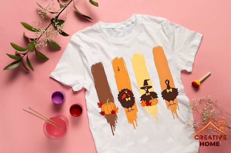 Thanksgiving Turkeys Clipart Bundle - CraftNest - Digital Crafting and Art