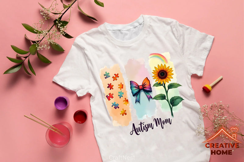 Autism Awareness Mom Clipart Bundle - CraftNest - Digital Crafting and Art