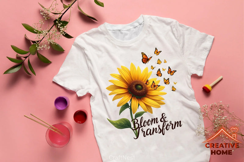 Sunflower Butterfly Clipart Bundle - CraftNest - Digital Crafting and Art