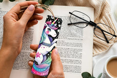 Playful Unicorn Bookmark Journal - CraftNest - Digital Crafting and Art