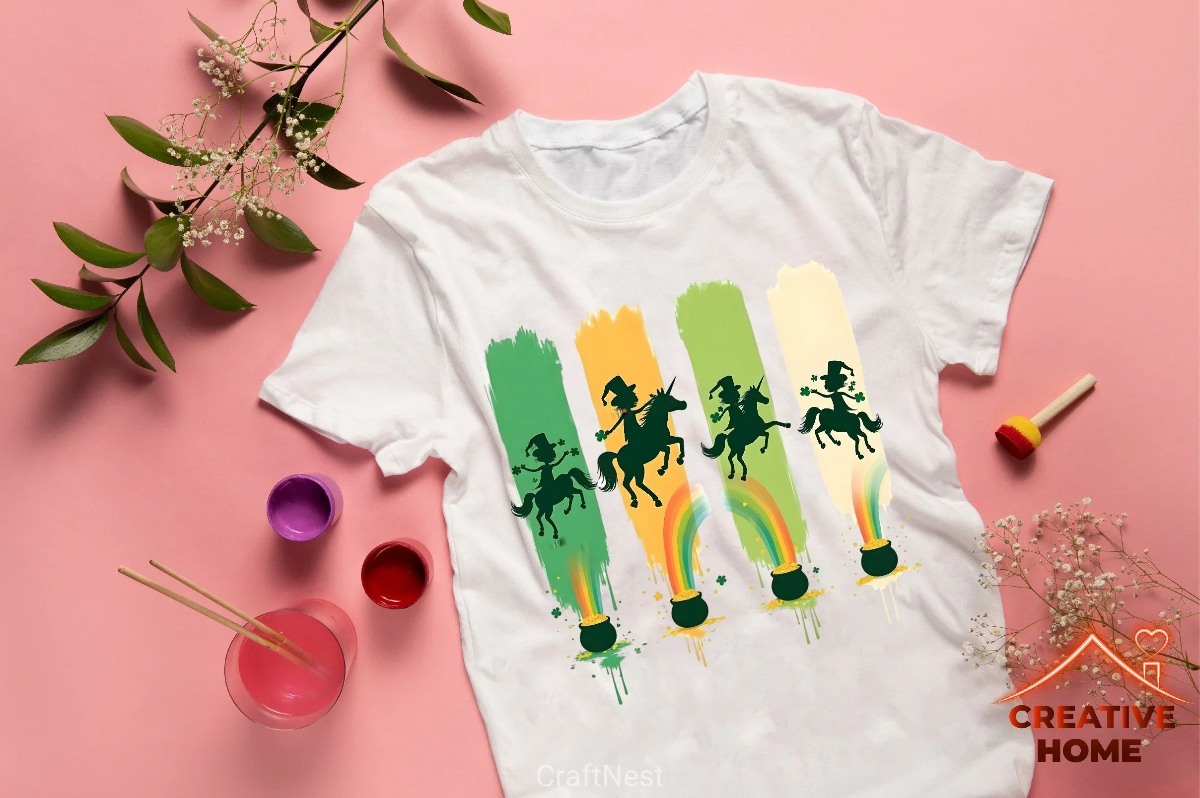 St. Patrick's Day Unicorns Clipart Bundle - CraftNest - Digital Crafting and Art