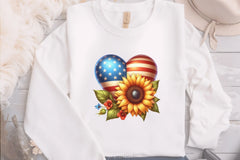 Sunflowers 4th of July Clipart Bundle 2 - CraftNest - Digital Crafting and Art