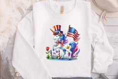 4th of July Unicorn Clipart Bundle 4 - CraftNest - Digital Crafting and Art