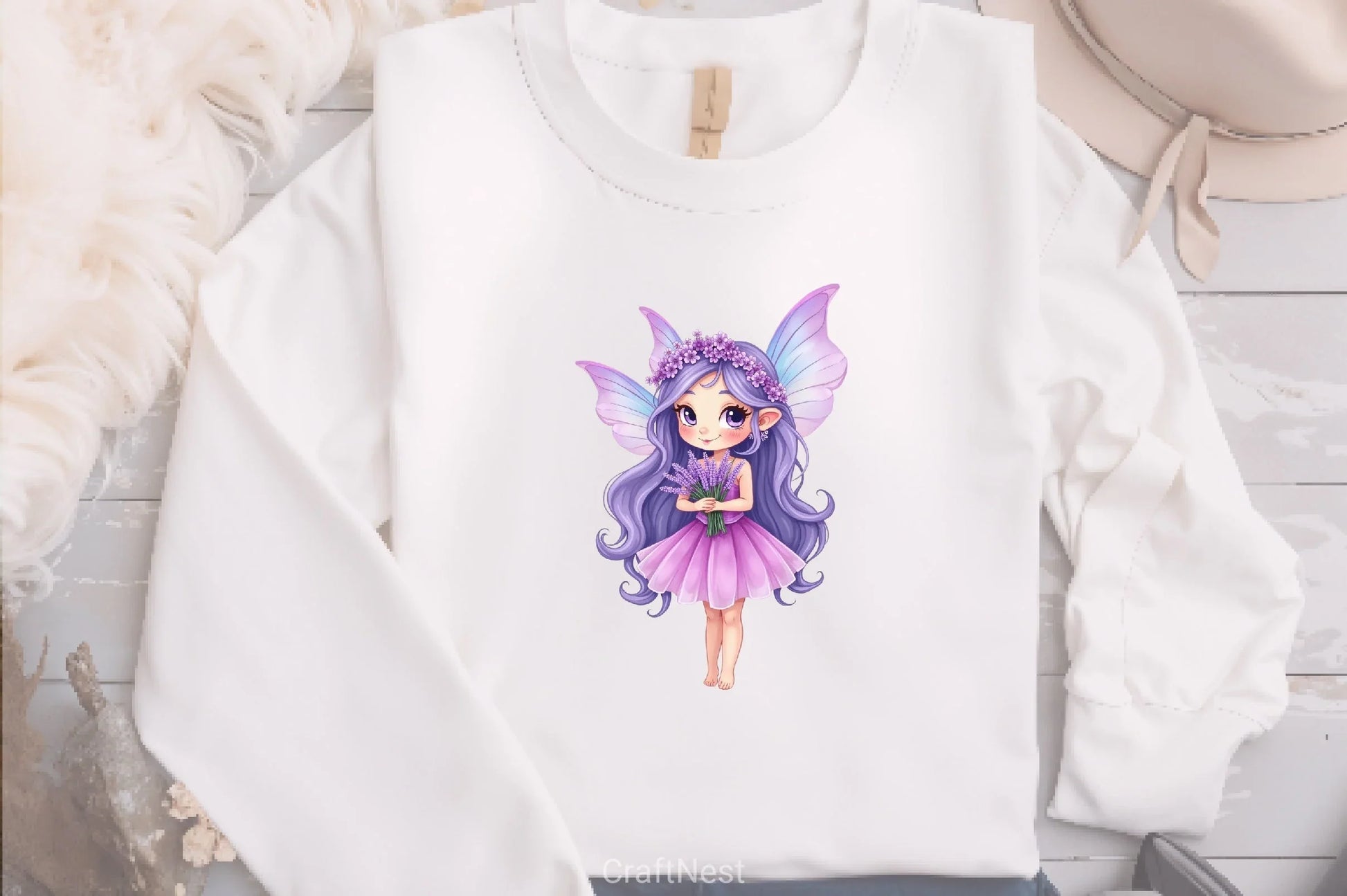 Enchanted Purple Fairy Clipart Bundle - CraftNest - Digital Crafting and Art