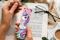 Whimsical Unicorn Bookmark Journal - CraftNest - Digital Crafting and Art