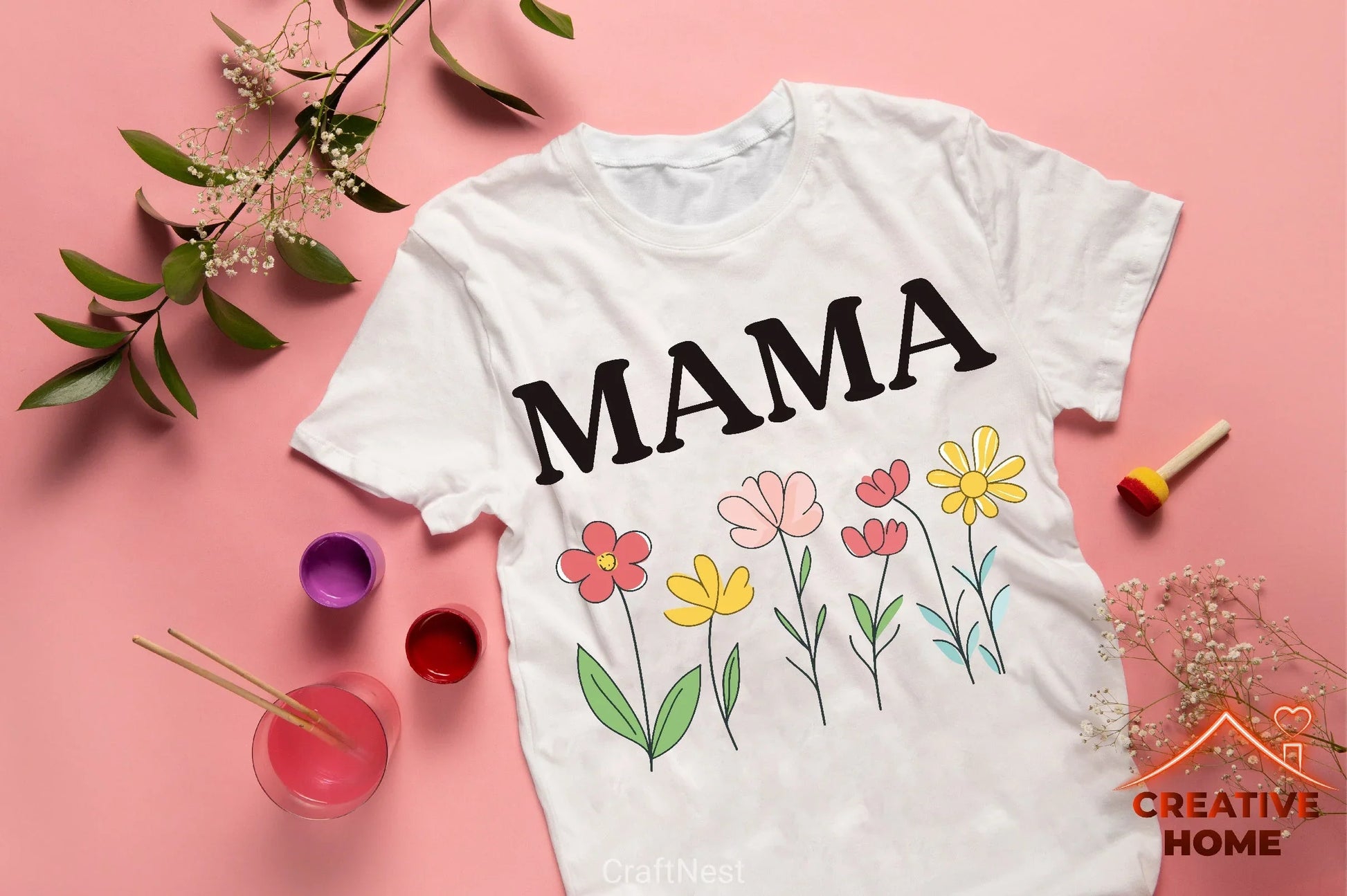 Floral Mama Clipart Bundle - CraftNest - Digital Crafting and Art