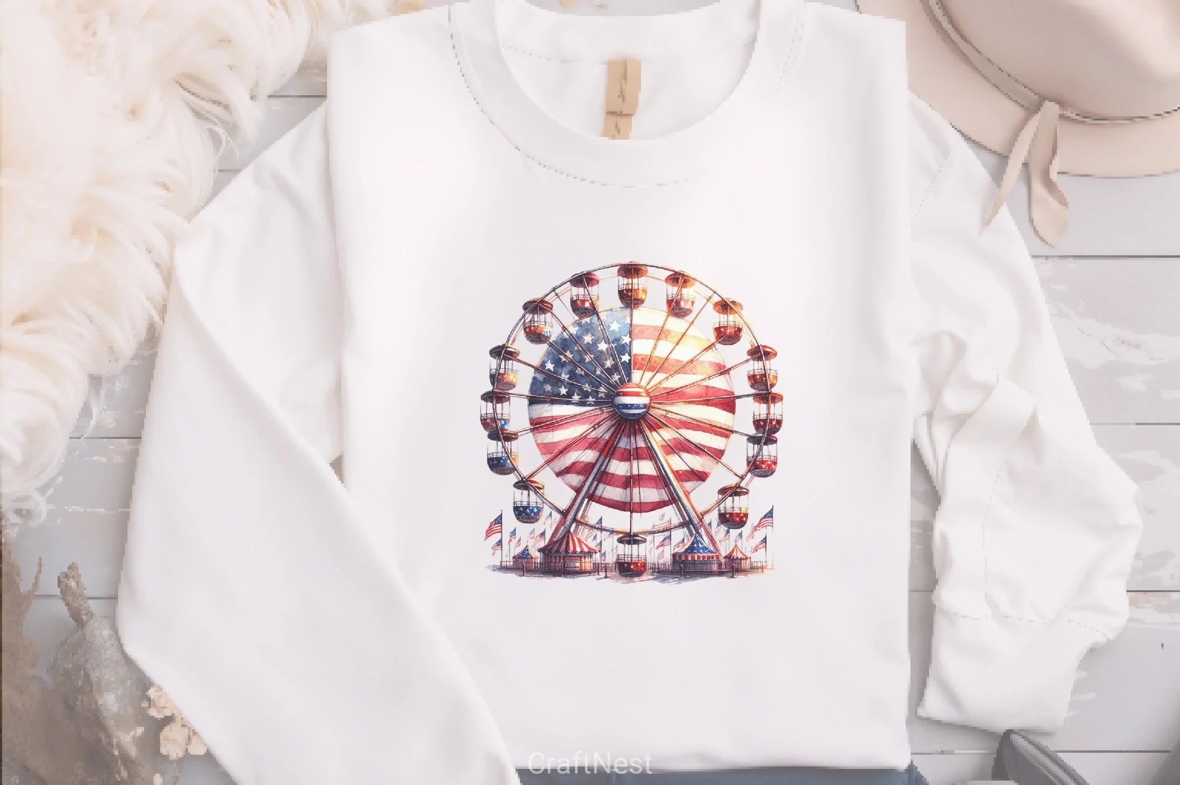 4th of July Vintage Clipart Bundle - CraftNest - Digital Crafting and Art