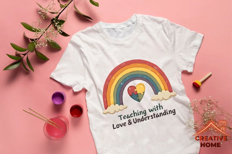 Down Syndrome & Autism Rainbow Clipart Bundle 1 - CraftNest - Digital Crafting and Art