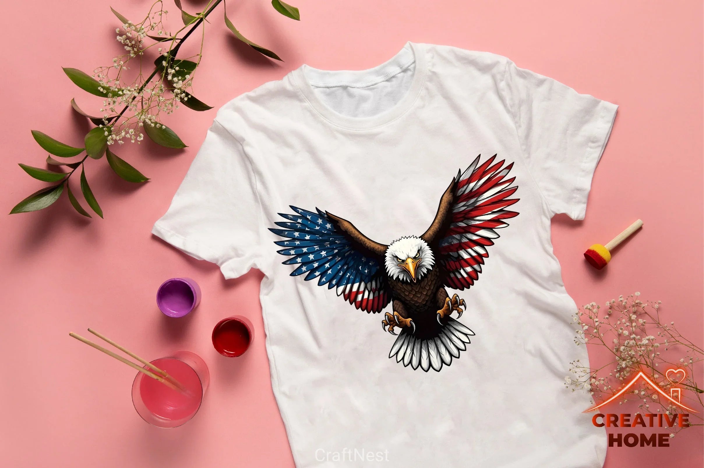 American Bald Eagle Clipart Bundle - CraftNest - Digital Crafting and Art