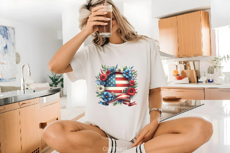 Memorial Day Stripes Frame Clipart Bundle - CraftNest - Digital Crafting and Art