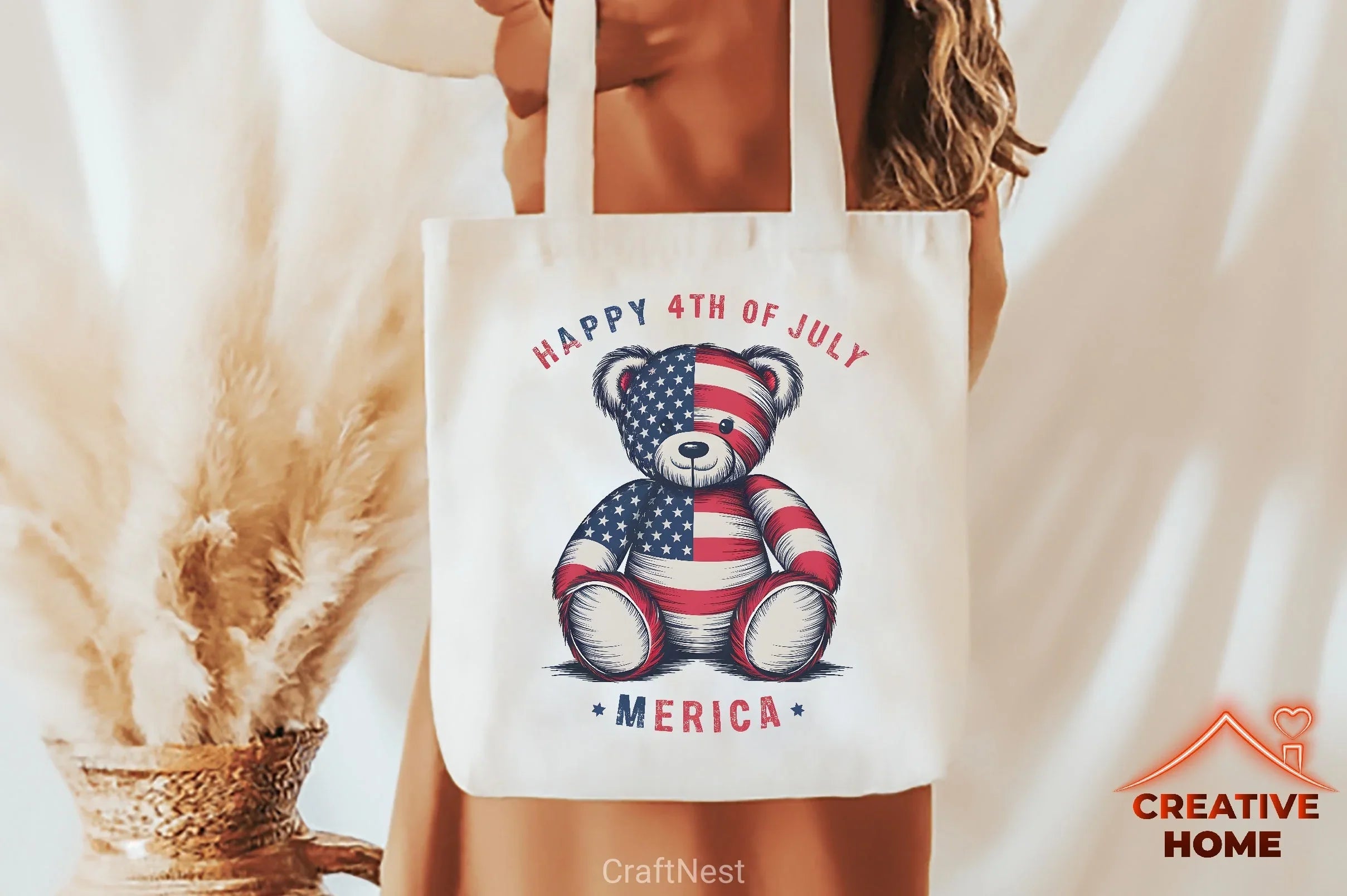 Patriotic Teddy Bear Clipart Bundle 1 - CraftNest - Digital Crafting and Art