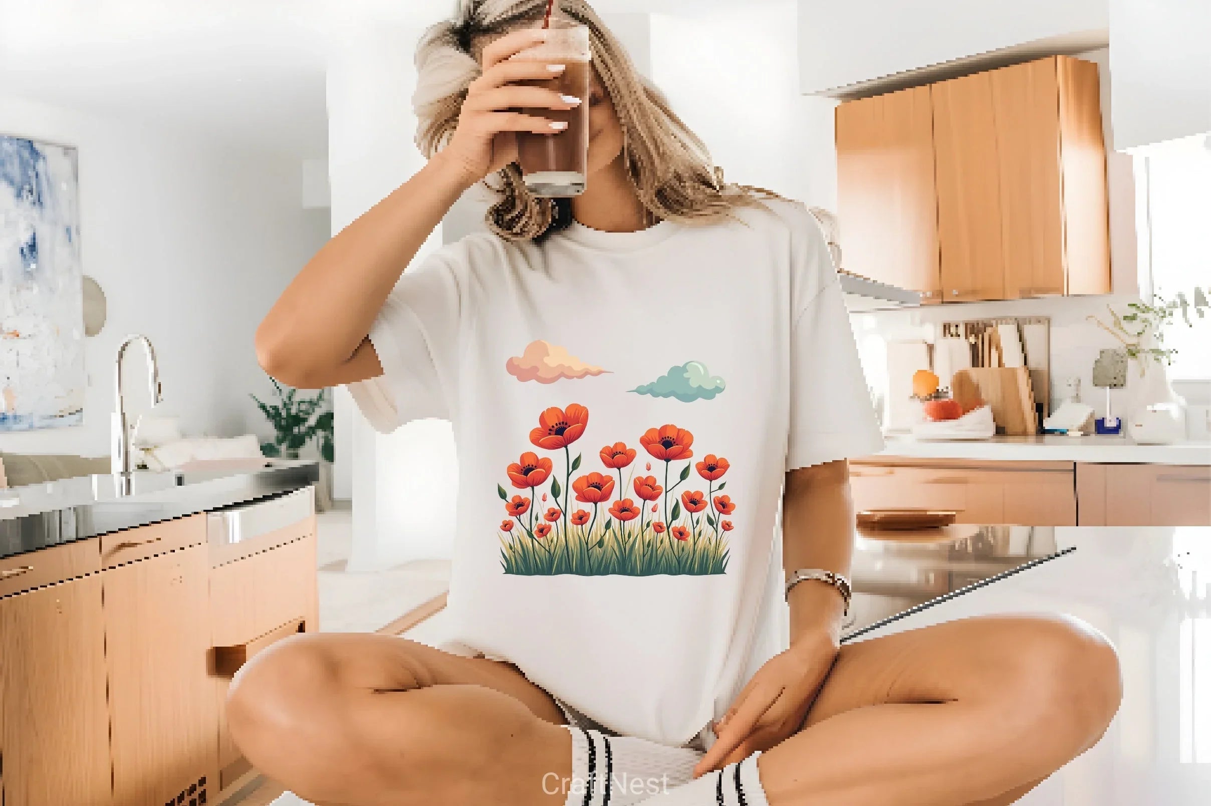 Spring Poppy Flower Clipart Bundle - CraftNest - Digital Crafting and Art