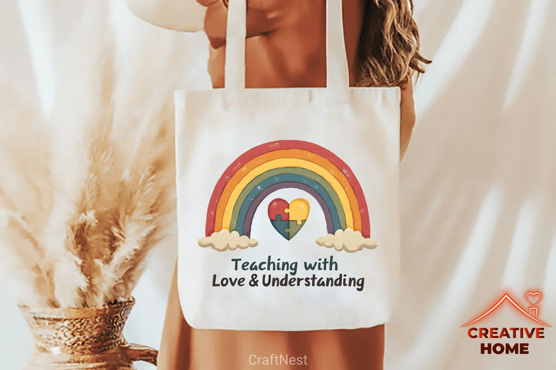 Down Syndrome & Autism Rainbow Clipart Bundle 1 - CraftNest - Digital Crafting and Art