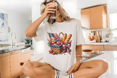 Patriotic Flowers Basket Flag Clipart Bundle - CraftNest - Digital Crafting and Art