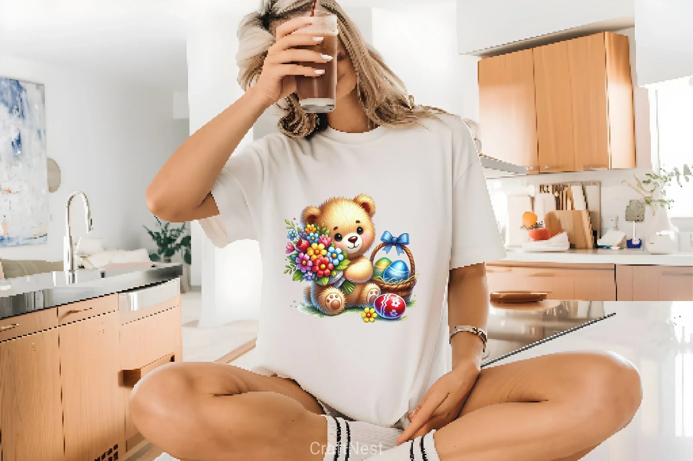 Easter Teddy Bear Clipart Bundle 2 - CraftNest - Digital Crafting and Art