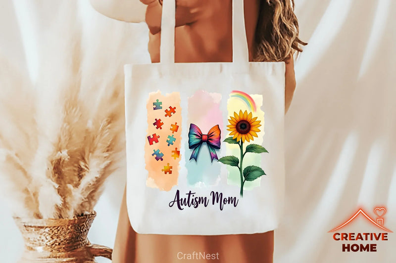 Autism Awareness Mom Clipart Bundle - CraftNest - Digital Crafting and Art