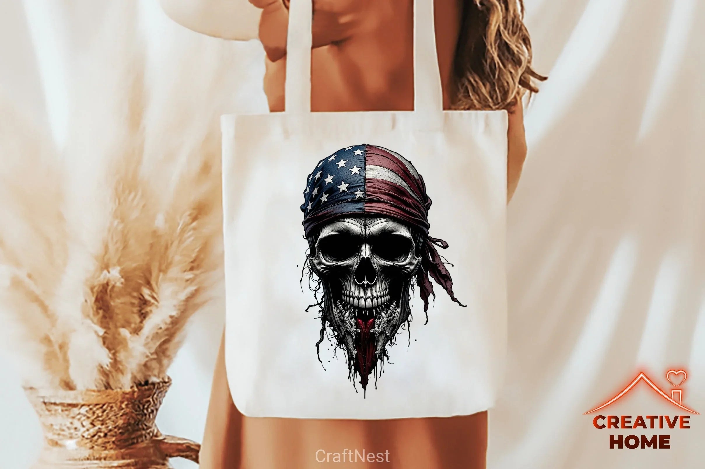 Gothic Skull Flag Clipart Bundle - CraftNest - Digital Crafting and Art