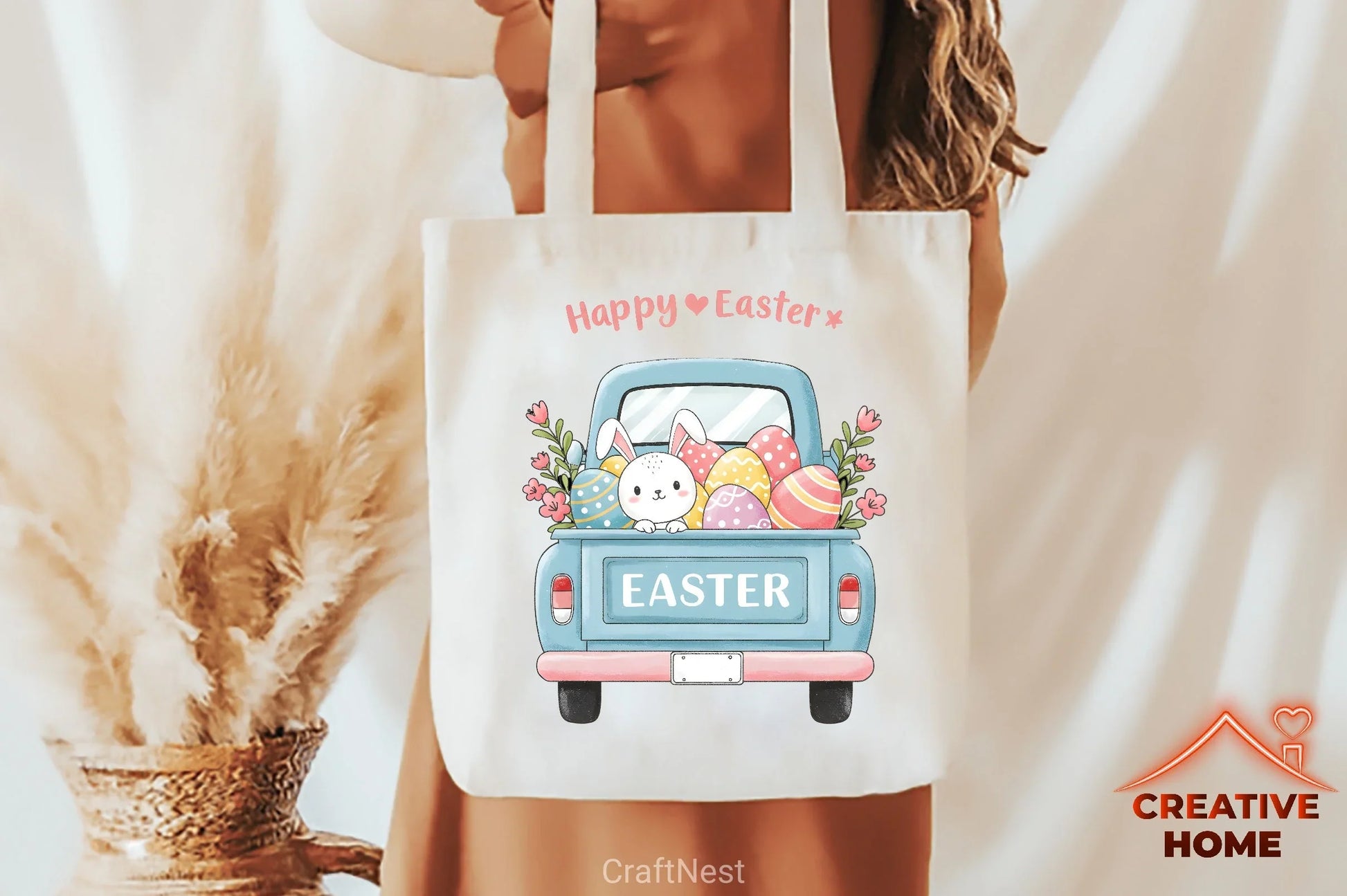 Easter Bunny Truck Clipart Bundle 1 - CraftNest - Digital Crafting and Art