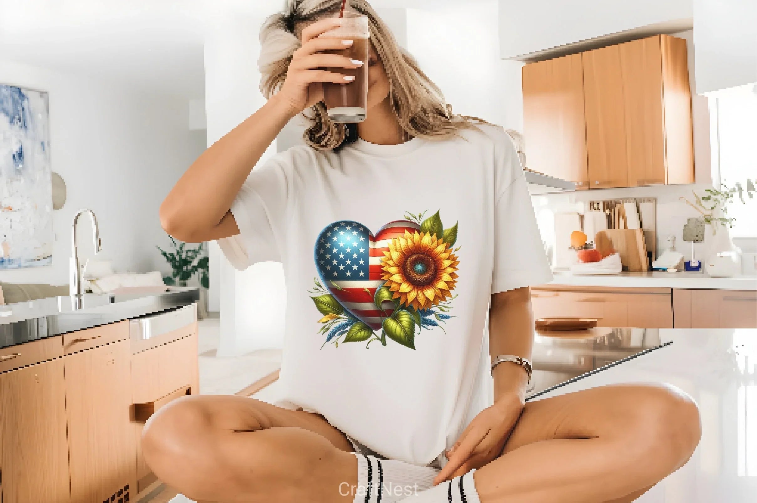 Sunflowers 4th of July Clipart Bundle 2 - CraftNest - Digital Crafting and Art