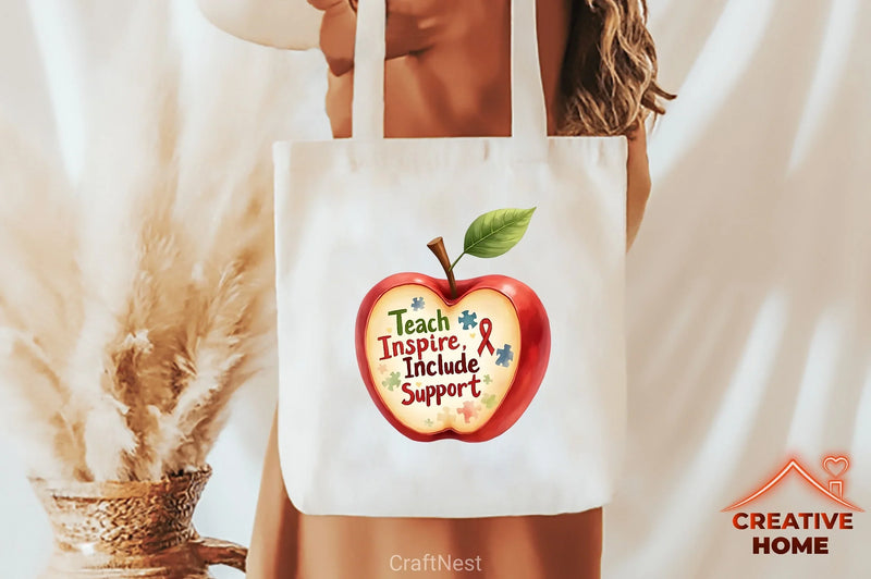 Teach Love Inspire Clipart Bundle - CraftNest - Digital Crafting and Art