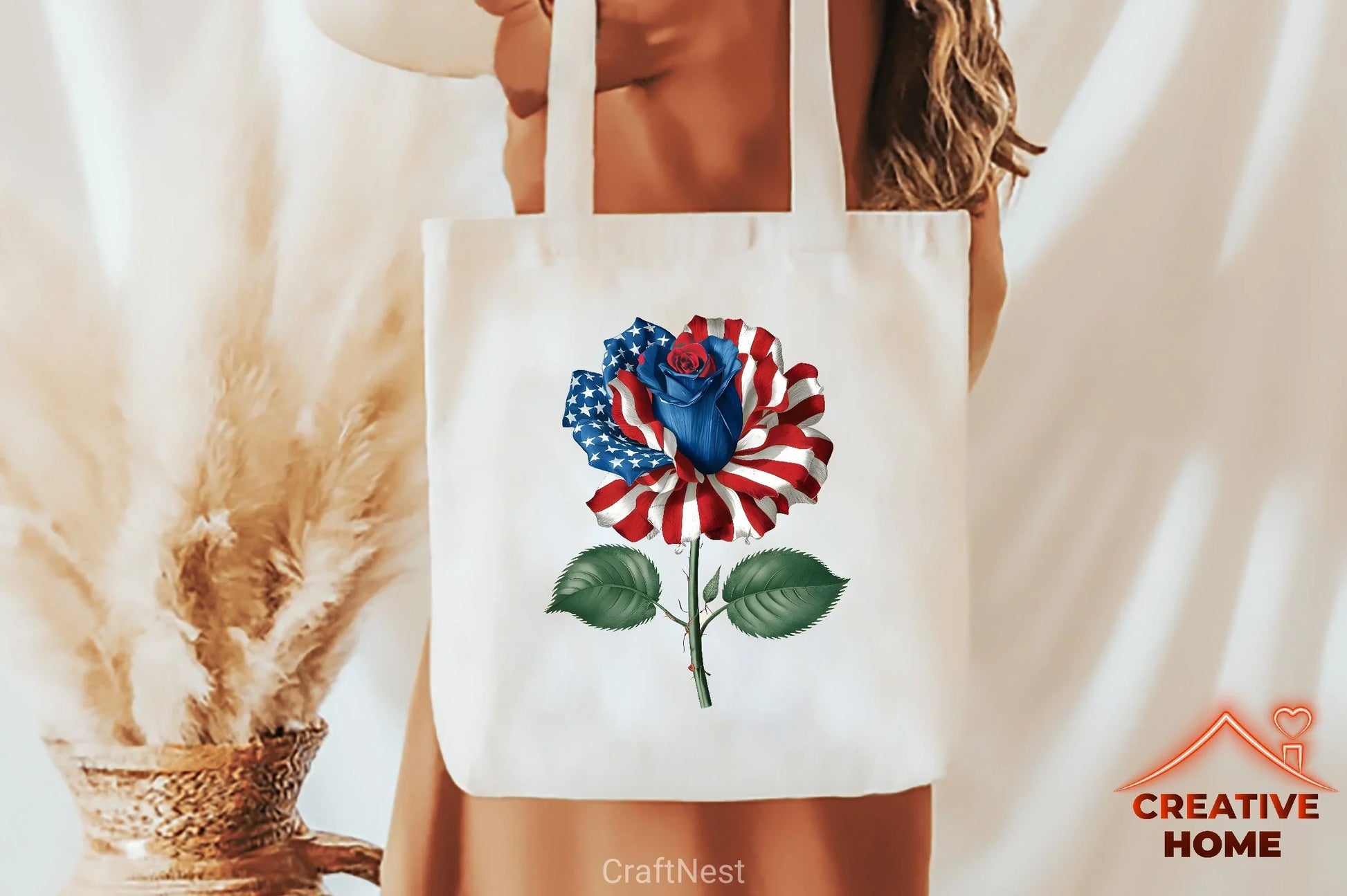 Patriotic Rose 4th of July Clipart Bundle - CraftNest - Digital Crafting and Art