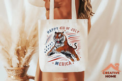 Patriotic Tiger Clipart Bundle 5 - CraftNest - Digital Crafting and Art