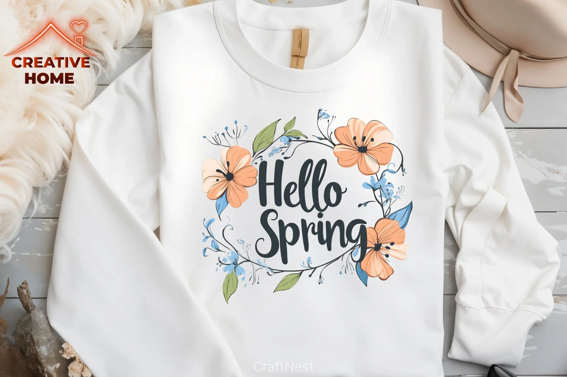 Hello Spring Clipart Bundle - CraftNest - Digital Crafting and Art