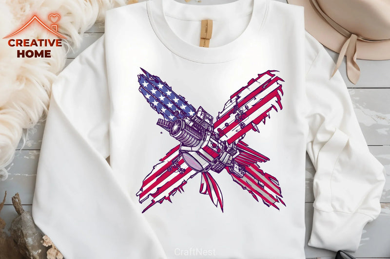 Happy 4th July Patriotic Clipart Bundle - CraftNest - Digital Crafting and Art