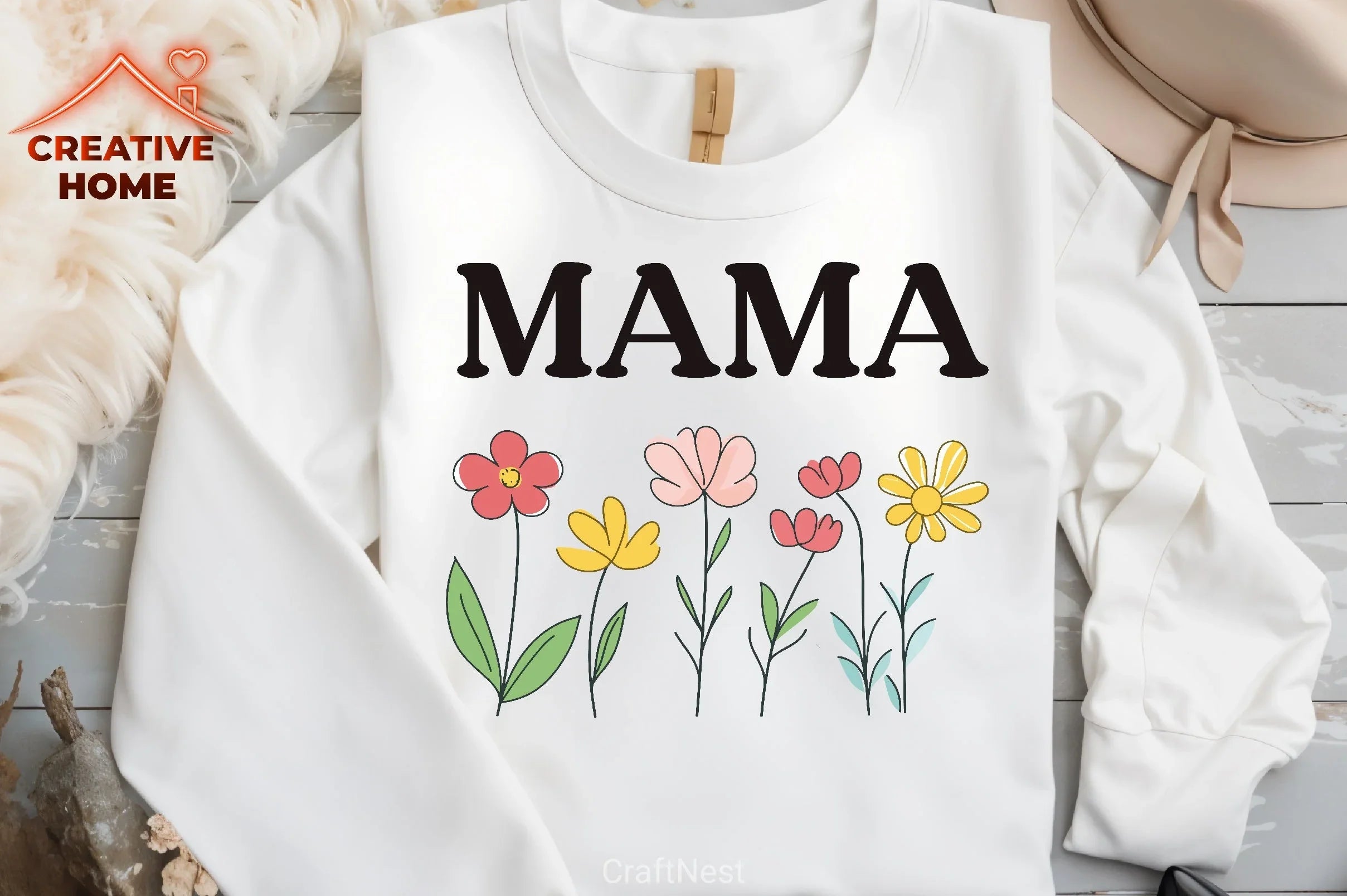 Floral Mama Clipart Bundle - CraftNest - Digital Crafting and Art