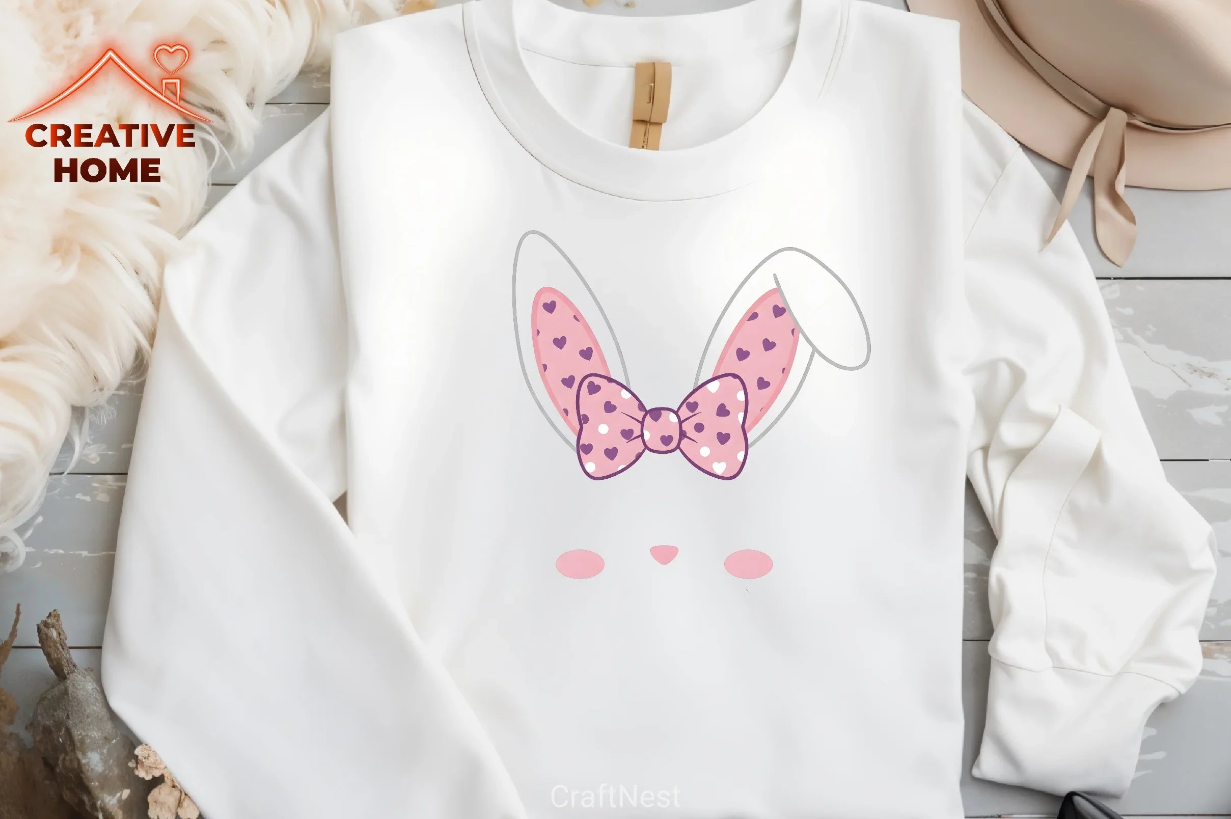 Easter Bunny Monogram Clipart Bundle - CraftNest - Digital Crafting and Art