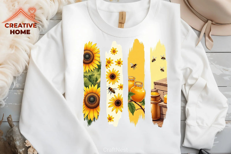 Hand Drawn Bee Clipart Bundle - CraftNest - Digital Crafting and Art