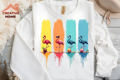 Summer Solstice Flamingos Clipart Bundle - CraftNest - Digital Crafting and Art