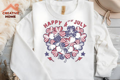 Patriotic Shamrock Heart Clipart Bundle - CraftNest - Digital Crafting and Art