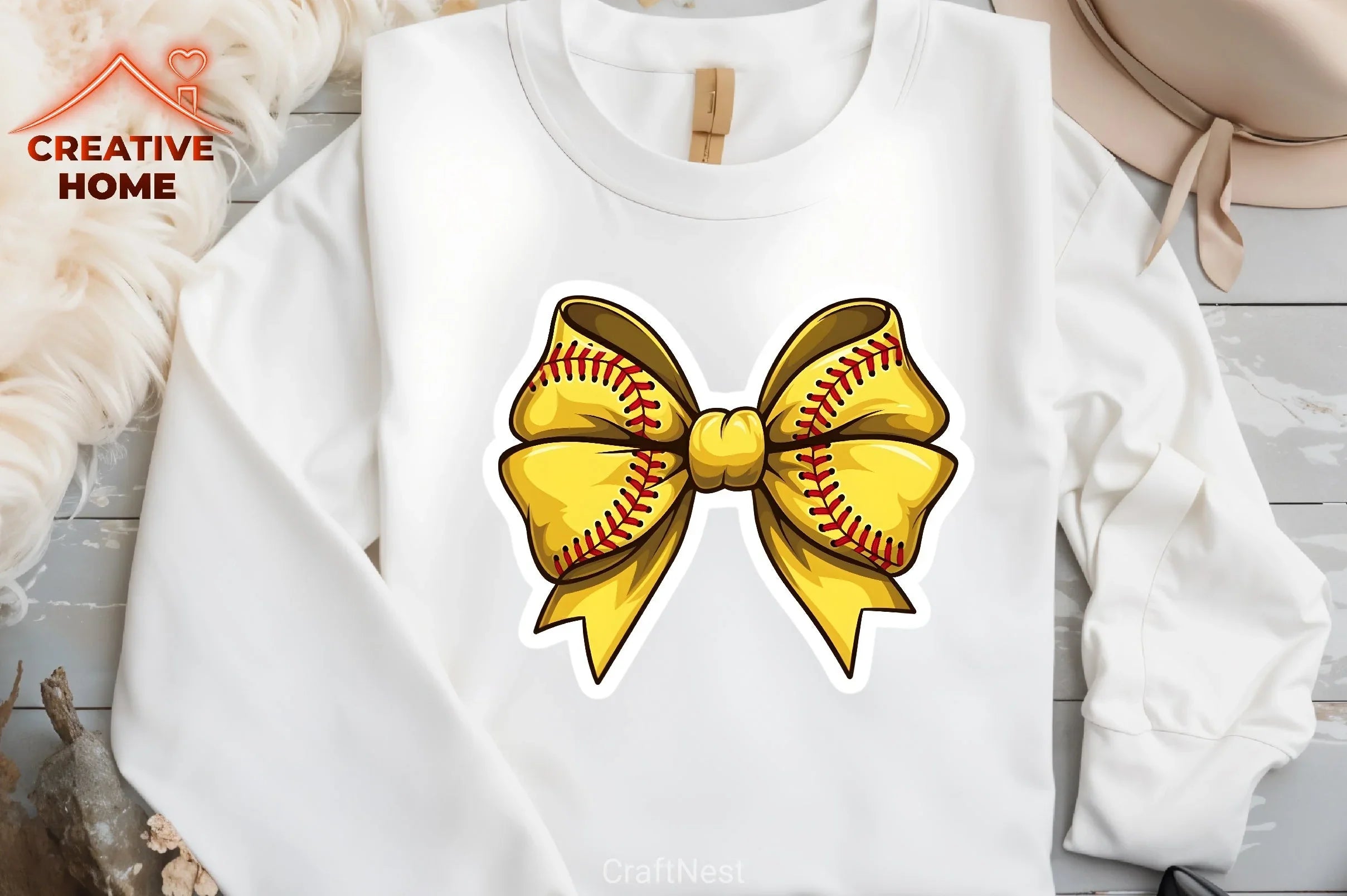 Softball Bow Clipart Bundle - CraftNest - Digital Crafting and Art