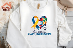 Down Syndrome & Autism Nurse Support Clipart Bundle 1 - CraftNest - Digital Crafting and Art