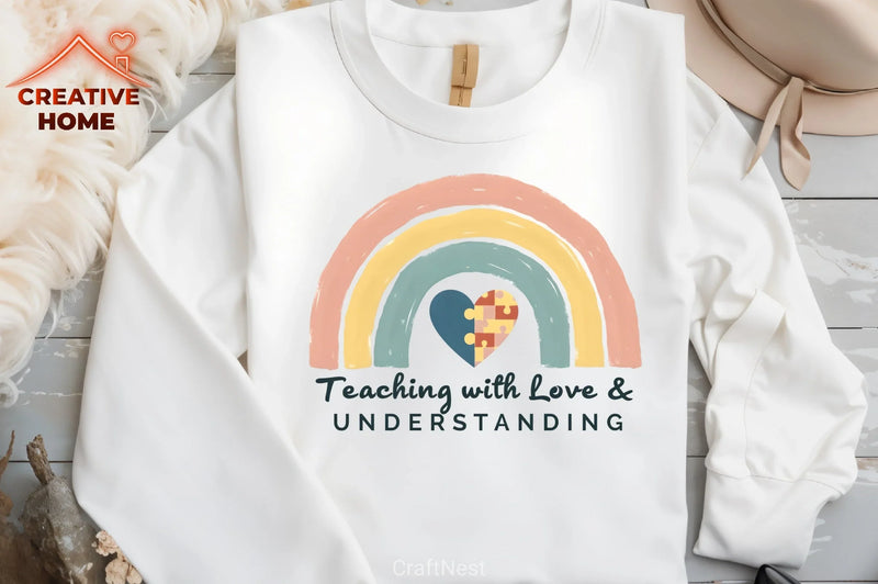 Down Syndrome & Autism Rainbow Clipart Bundle - CraftNest - Digital Crafting and Art