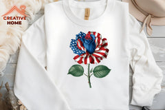 Patriotic Rose 4th of July Clipart Bundle - CraftNest - Digital Crafting and Art