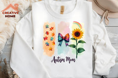 Autism Awareness Mom Clipart Bundle - CraftNest - Digital Crafting and Art