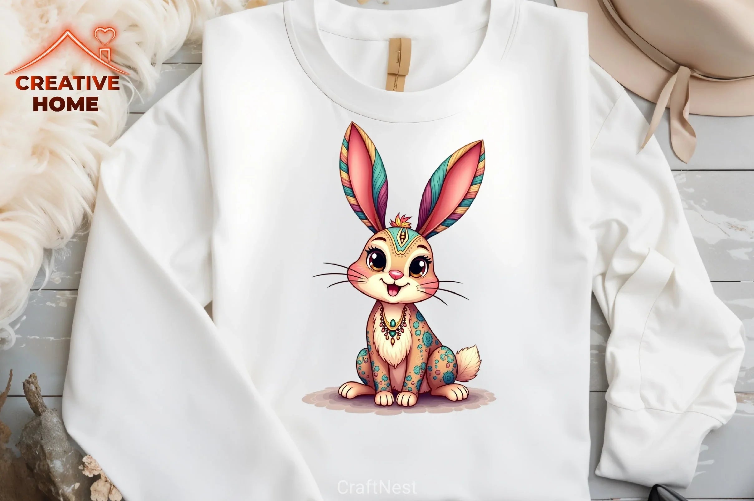 Boho Easter Clipart Bundle 6 - CraftNest - Digital Crafting and Art