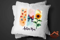 Autism Awareness Mom Clipart Bundle - CraftNest - Digital Crafting and Art