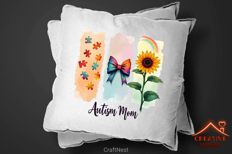 Autism Awareness Mom Clipart Bundle - CraftNest - Digital Crafting and Art