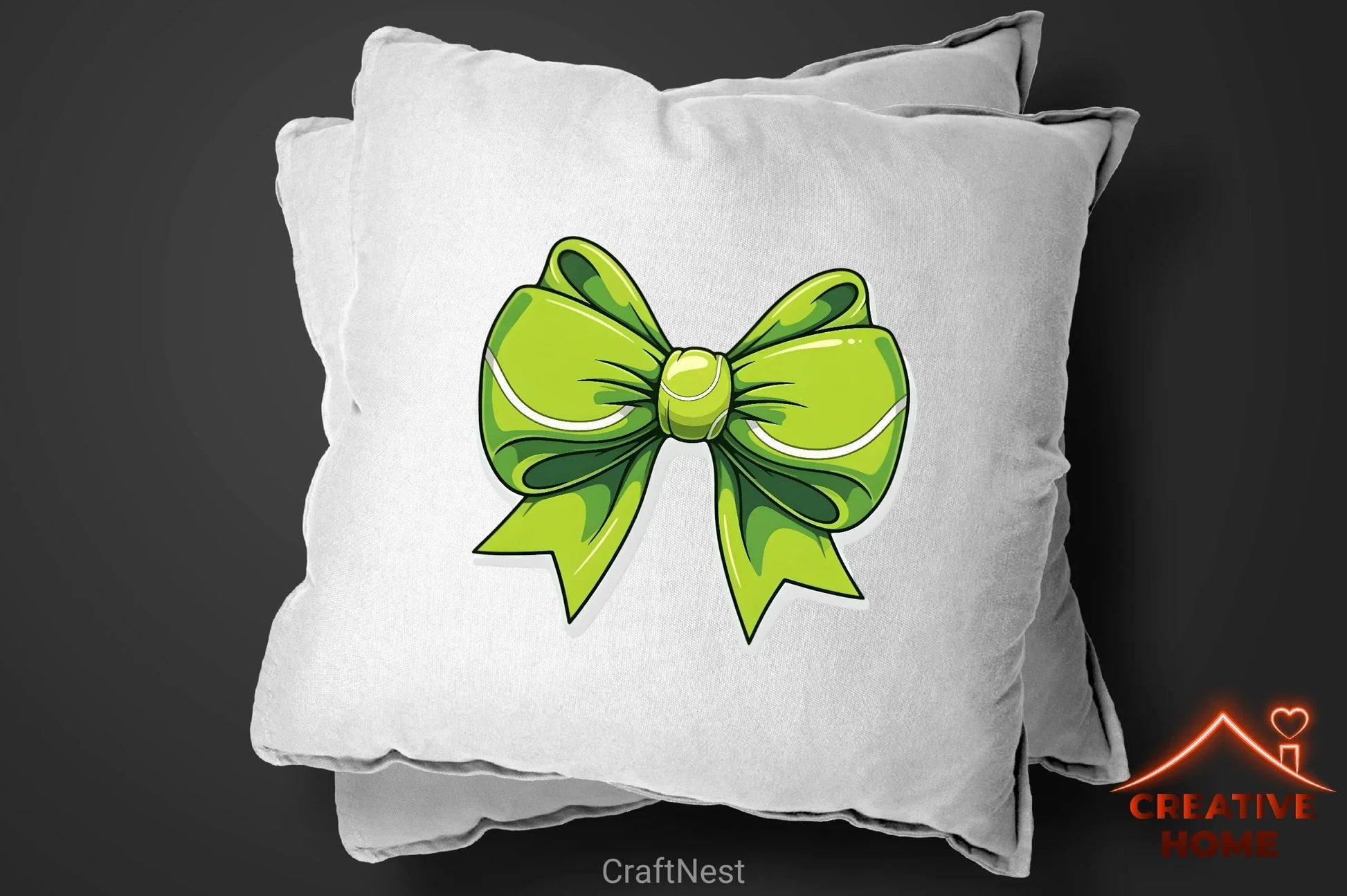 Tennis Ball Bow Clipart Bundle - CraftNest - Digital Crafting and Art