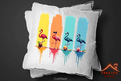 Summer Solstice Flamingos Clipart Bundle - CraftNest - Digital Crafting and Art