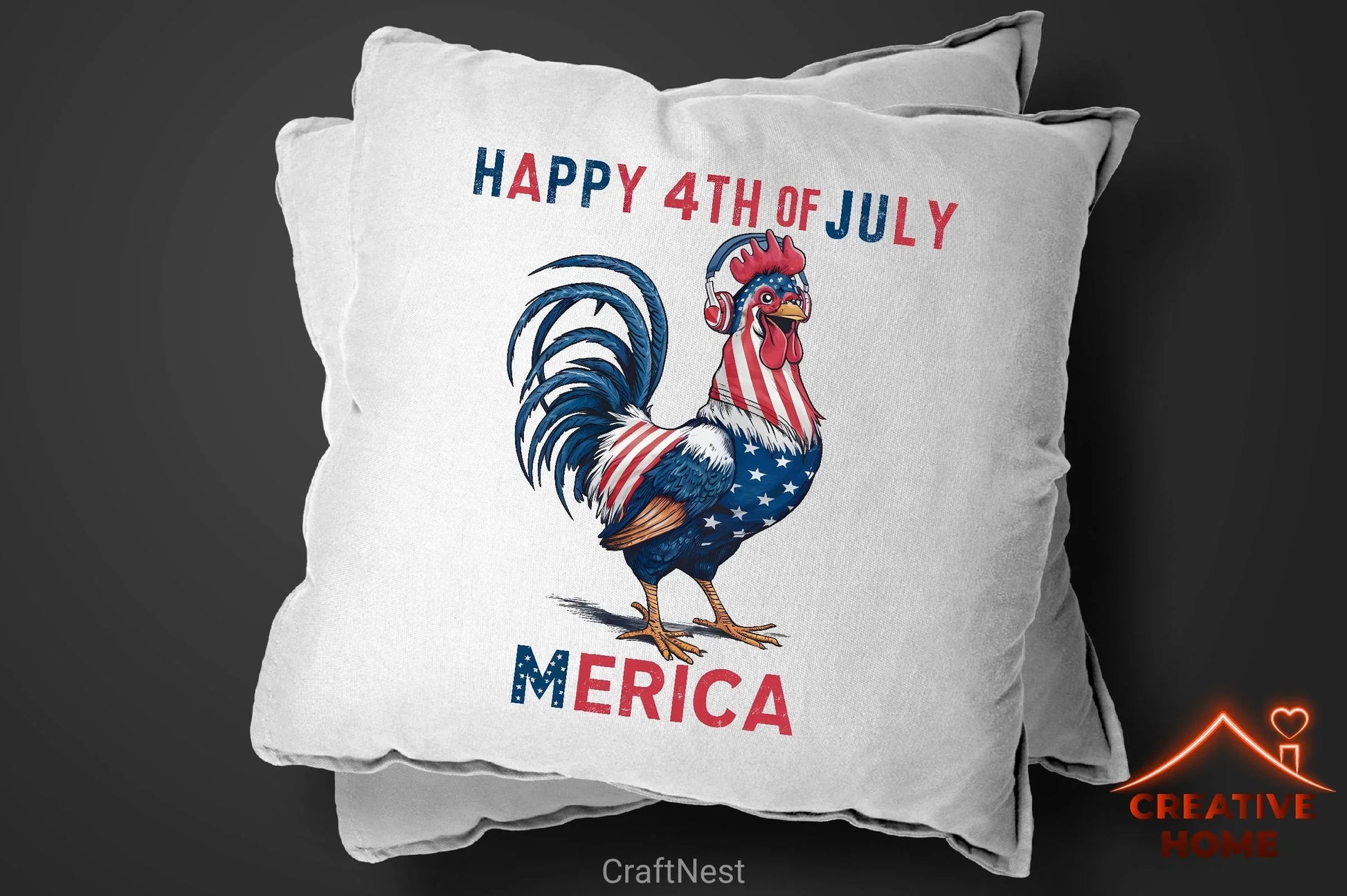 Patriotic Rooster Clipart Bundle - CraftNest - Digital Crafting and Art