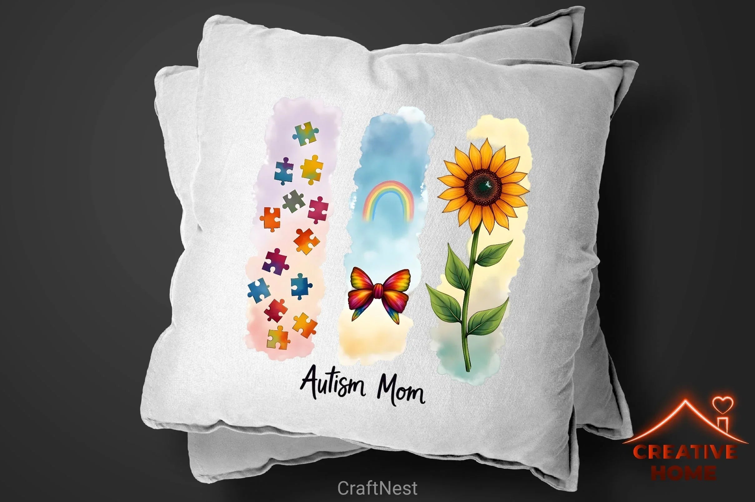Vibrant Autism Awareness Brushstrokes Bundle - CraftNest - Digital Crafting and Art