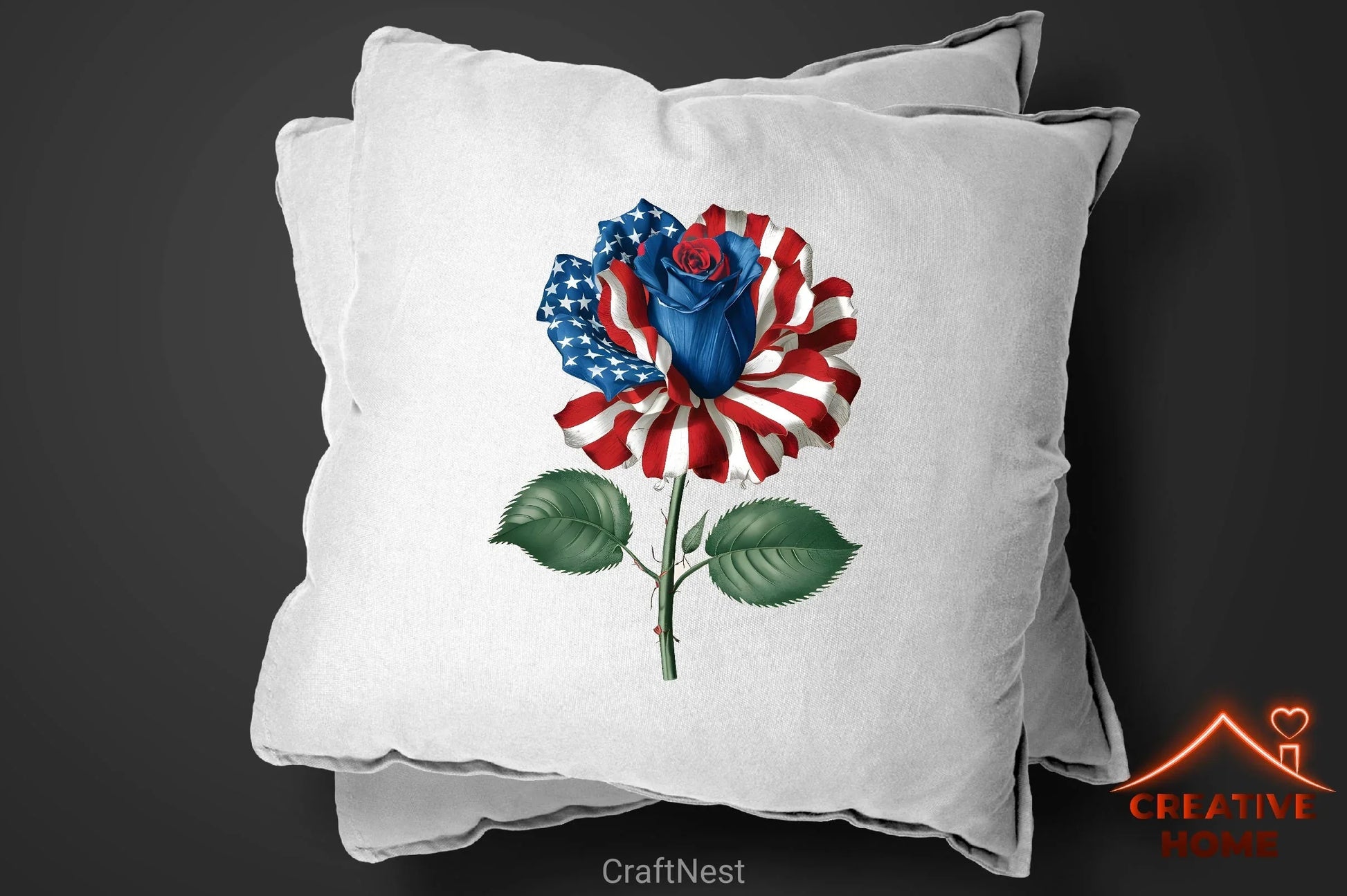 Patriotic Rose 4th of July Clipart Bundle - CraftNest - Digital Crafting and Art