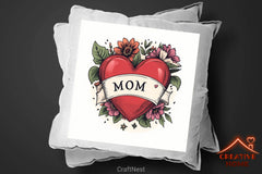 Mother's Day Heart Flowers Clipart Bundle 7 - CraftNest - Digital Crafting and Art